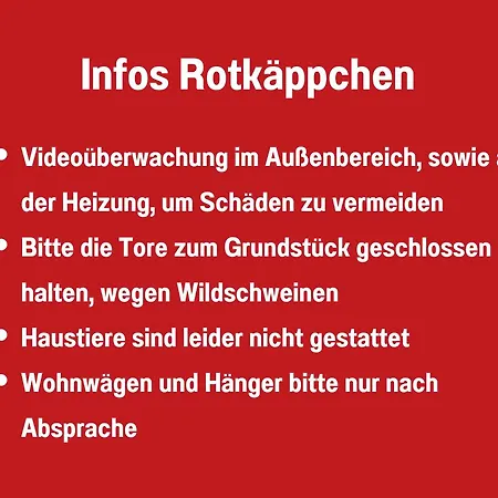 Σπίτι διακοπών Rotkaeppchen Mit Grossem Garten Bei Berlin *